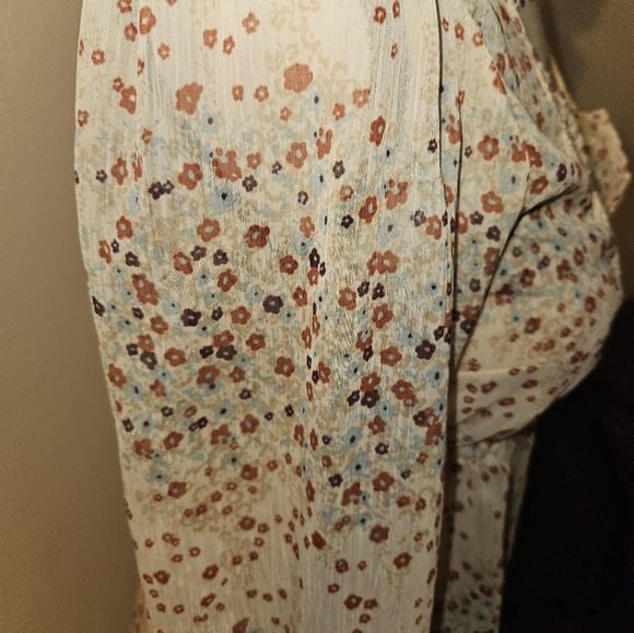 Decree Womans Sheer Long Sleeve Blouse Size S - Picture 5 of 14